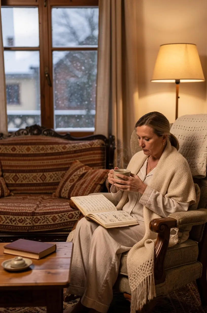 Rami kambario atmosfera su arbatos servizu ir minkštais pagalvėliais atsipalaidavimui.